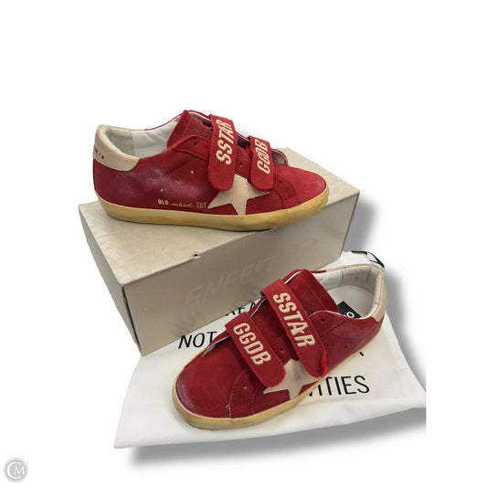 Shoes Luxury Designer By Golden Goose In Red, Size: 6