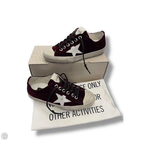Shoes Luxury Designer By Golden Goose In Maroon, Size: 6