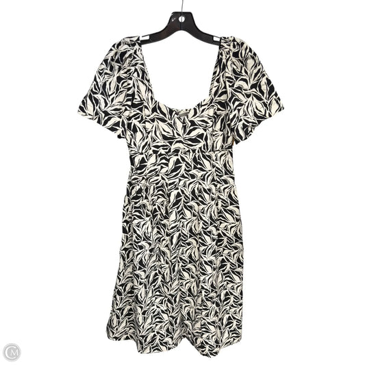 Dress Casual Maxi By A New Day In Black & Cream, Size: 6