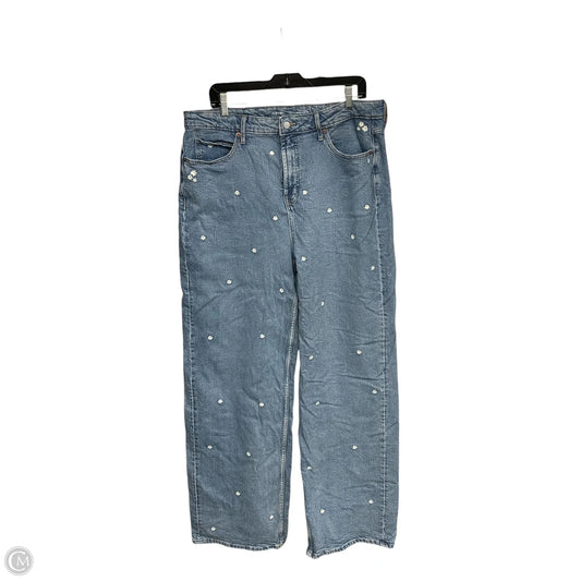 Jeans Wide Leg By Old Navy In Blue Denim, Size: 14