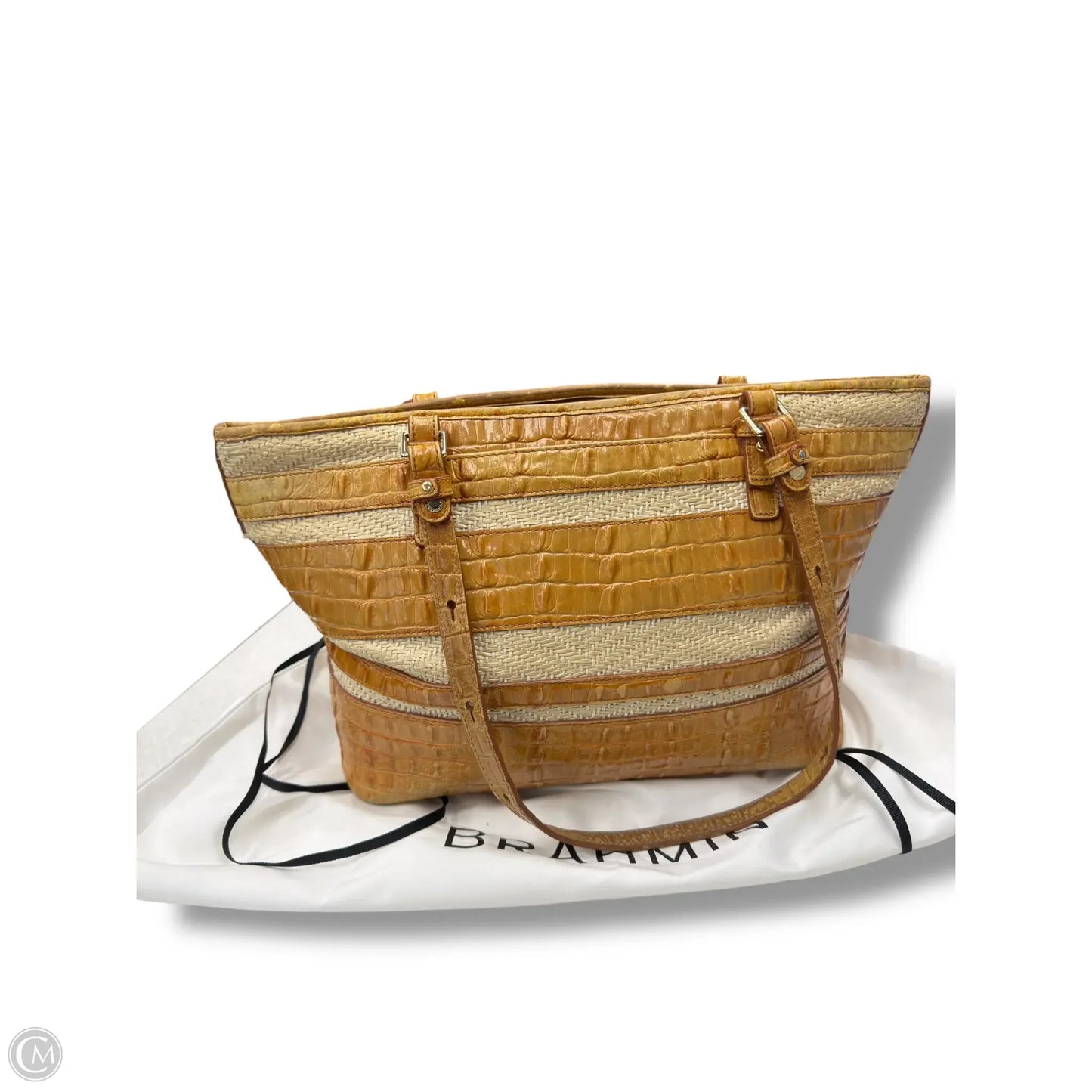Handbag Designer By Brahmin, Size: Large