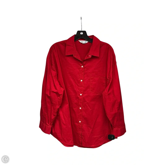 Top Long Sleeve By Old Navy In Red, Size: M