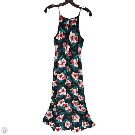 Dress Casual Maxi By Miami In Floral Print, Size: L