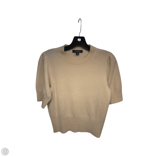 Sweater Short Sleeve By Ann Taylor In Cream, Size: M