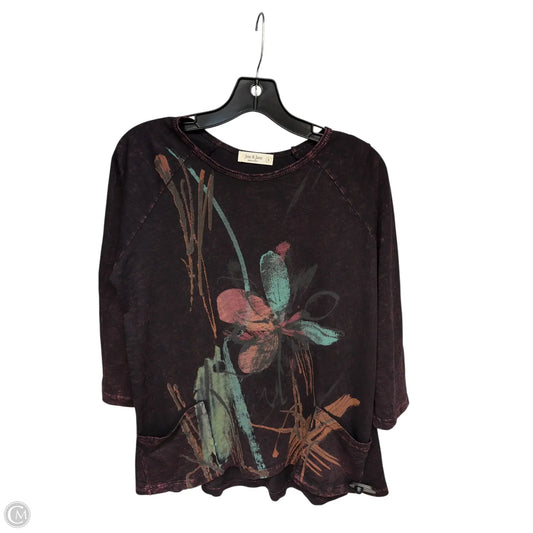 Top Long Sleeve By Jess And Jane In Purple, Size: S