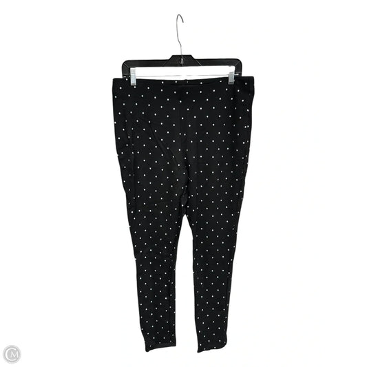 Pants Leggings By Chicos In Polkadot Pattern, Size: 12