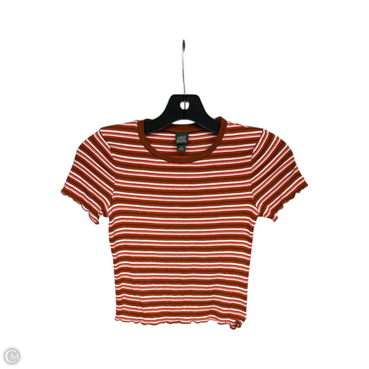 Top Short Sleeve Basic By Wild Fable In Orange, Size: Xs