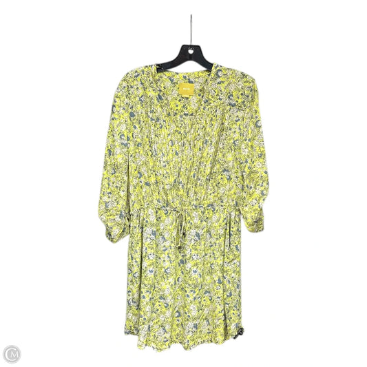 Dress Casual Midi By Maeve In Yellow, Size: L