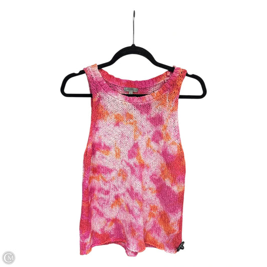 Top Sleeveless By Clothes Mentor In Orange & Pink, Size: M