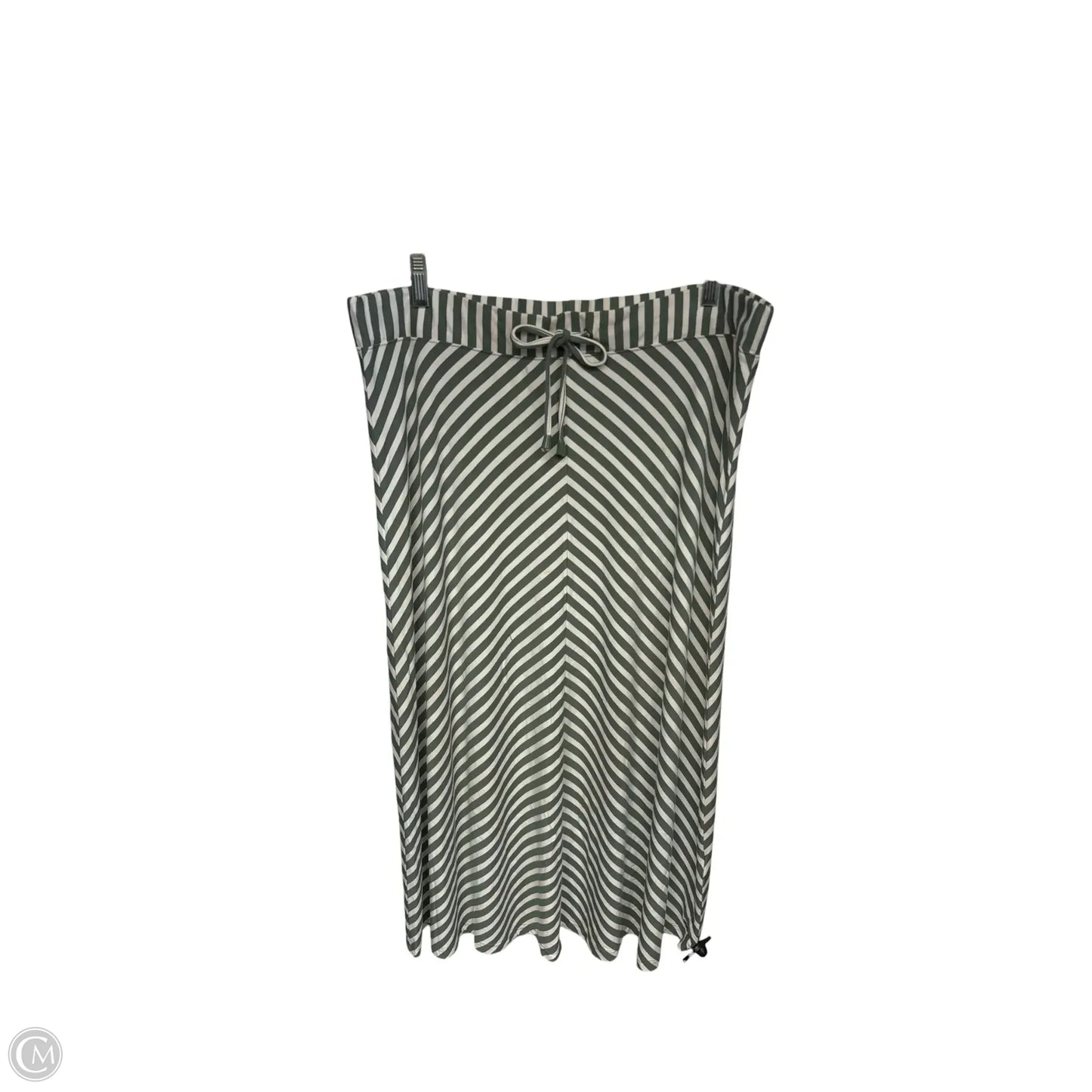 Skirt Maxi By Joules In Green & White, Size: 12