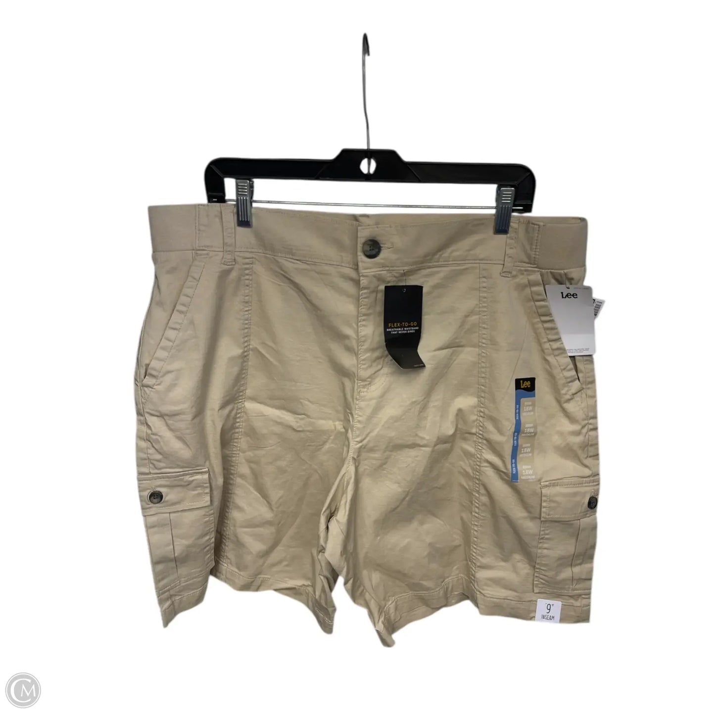 Shorts By Lee In Tan, Size: 18