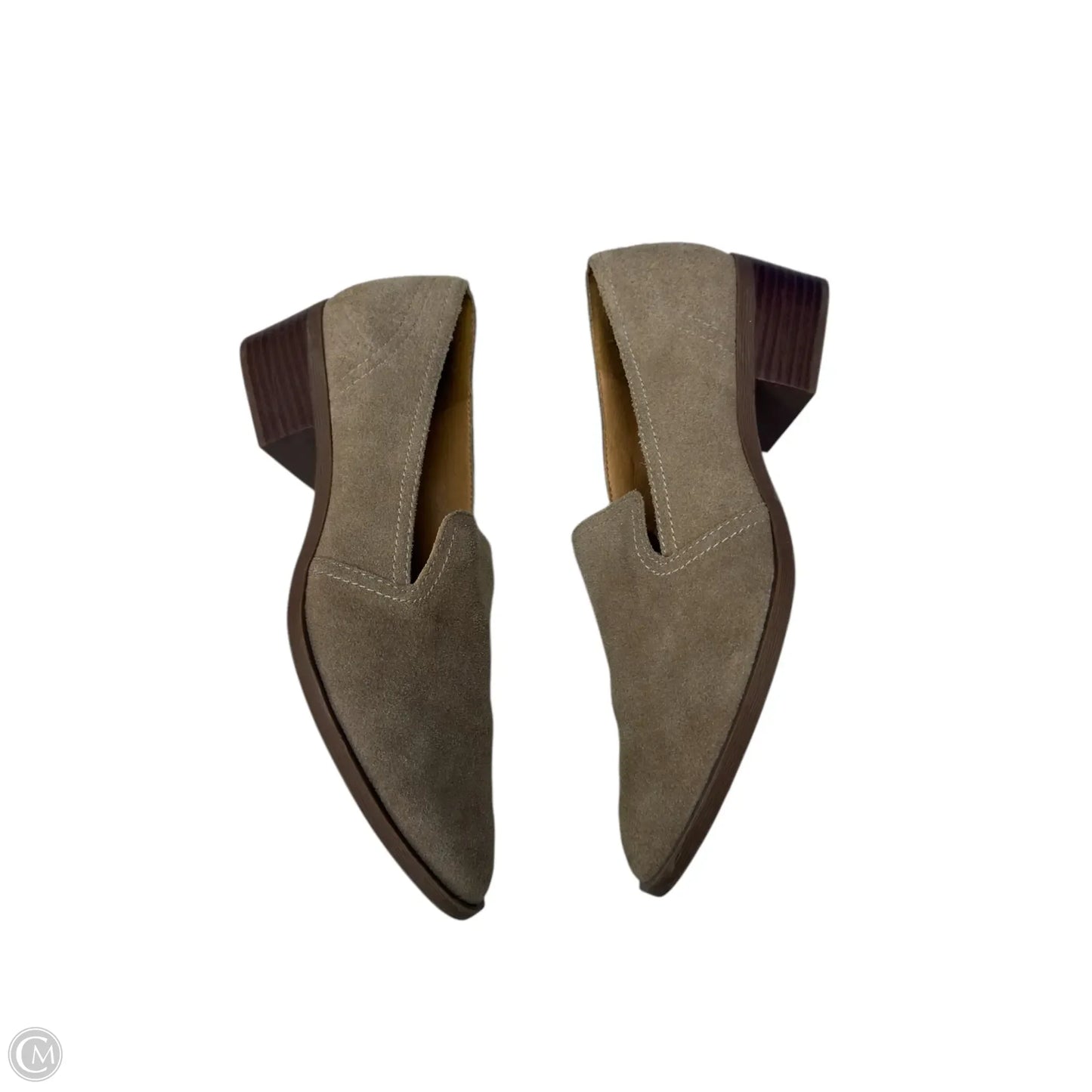 Shoes Heels Block By Crown Vintage In Brown, Size: 11