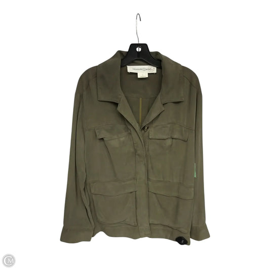 Jacket Utility By Treasure And Bond In Green, Size: L