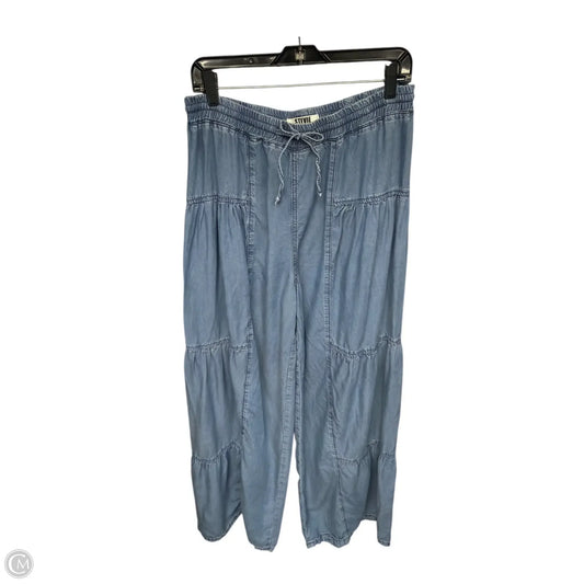 Pants Wide Leg By Steve Madden In Blue, Size: L