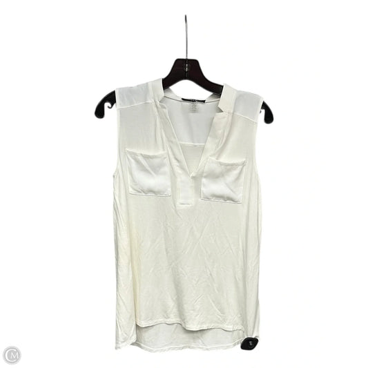 Top Sleeveless By Cable And Gauge In White, Size: Sp