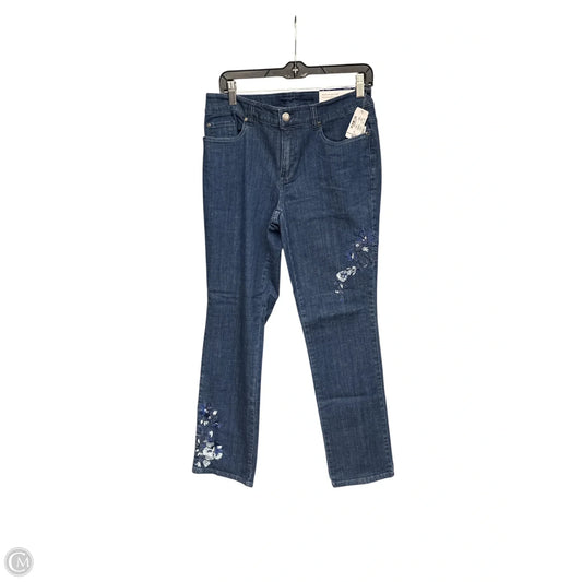 Jeans Straight By Christopher And Banks In Blue Denim, Size: 6