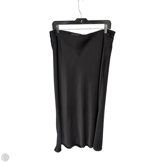 Skirt Maxi By Zara In Black, Size: Xl