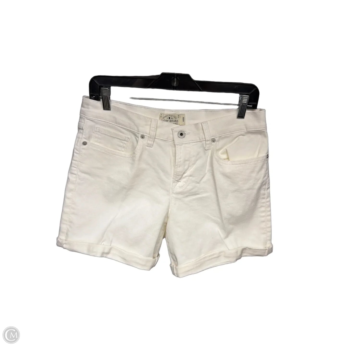 Shorts By Lucky Brand In White Denim, Size: 6