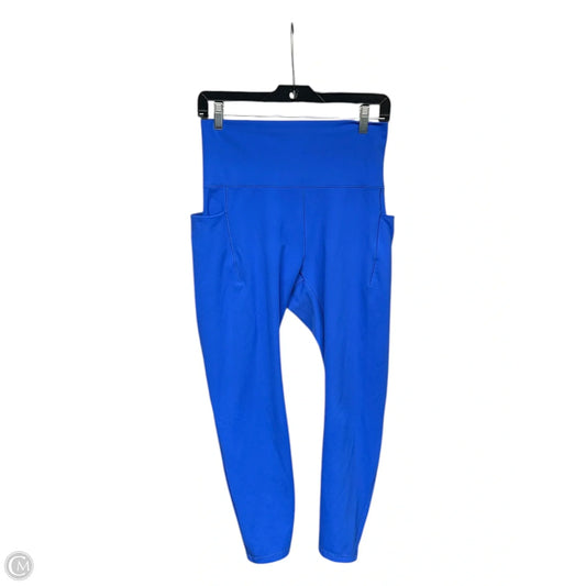 Athletic Leggings By Spyder In Blue, Size: L