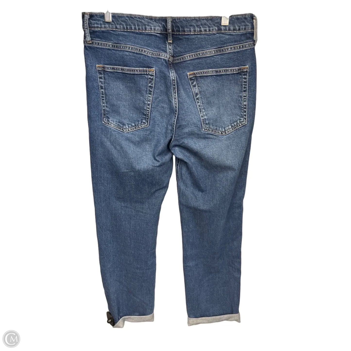 Jeans Straight By Gap In Blue Denim, Size: 10