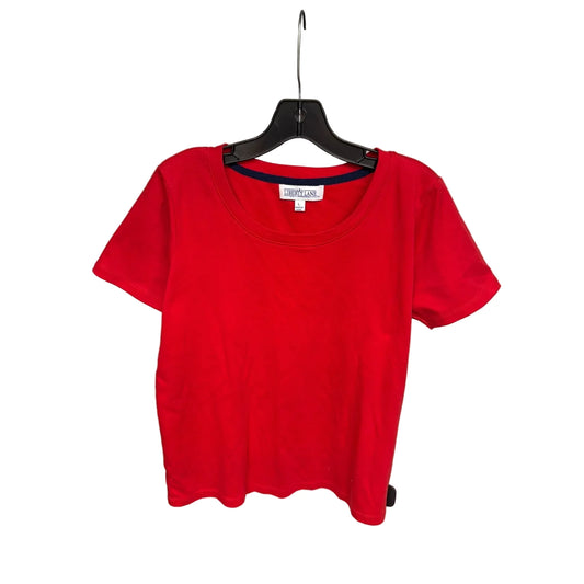 Top Short Sleeve By Liberty Lane In Red, Size: L