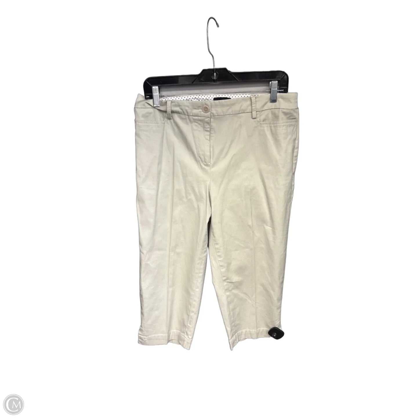 Capris By Talbots In Cream, Size: 8p