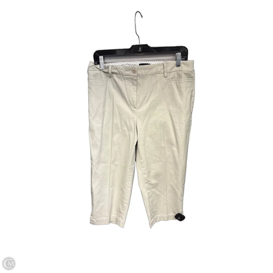 Capris By Talbots In Cream, Size: 8p