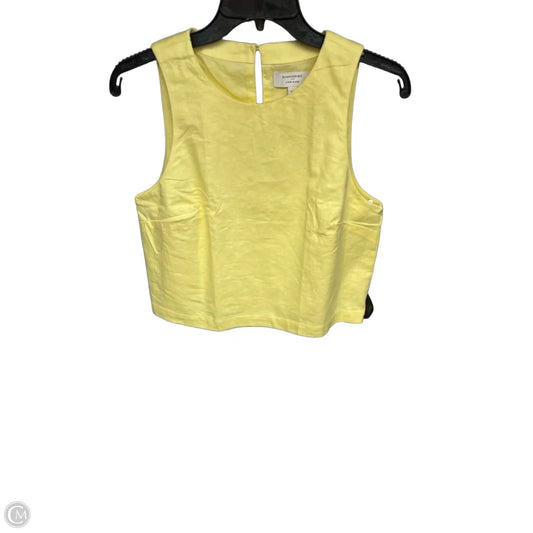 Top Sleeveless By Banana Republic In Yellow, Size: Xs