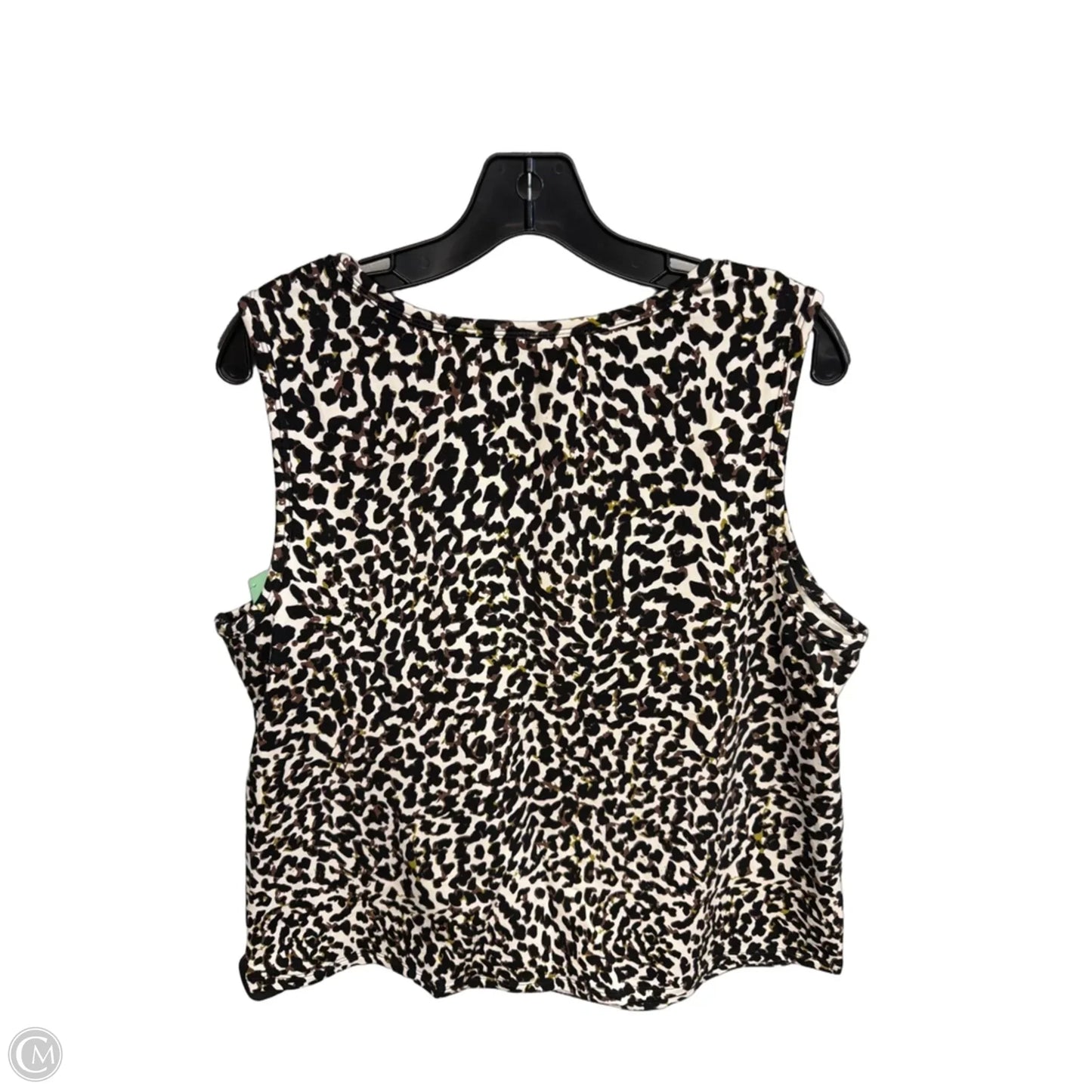 Top Sleeveless By Cabi In Animal Print, Size: L