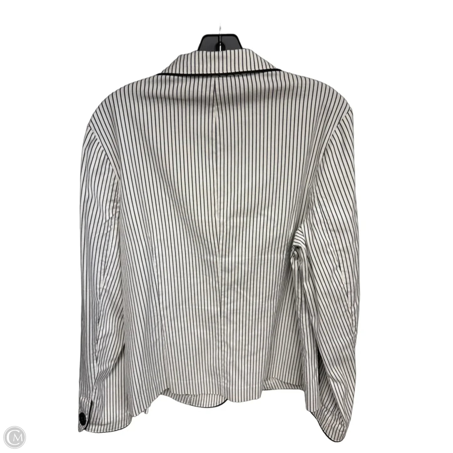Blazer By Talbots In Black & Cream, Size: 14