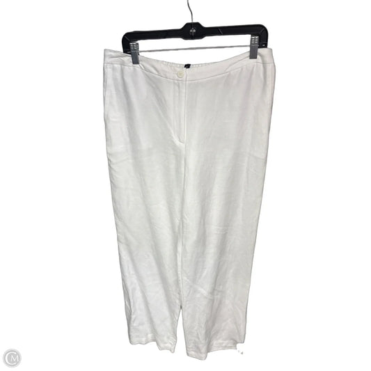 Pants Linen By Eileen Fisher In White, Size: M