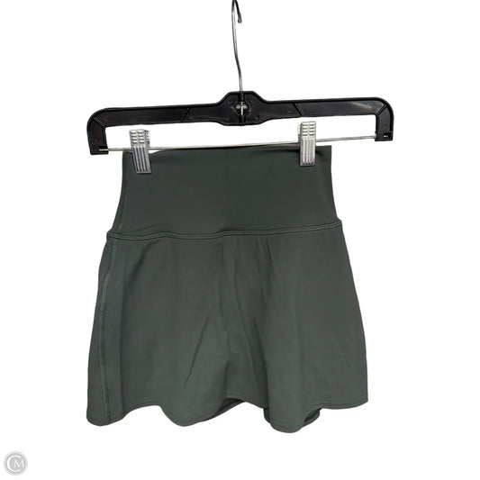 Athletic Skort By Lululemon In Green, Size: 2