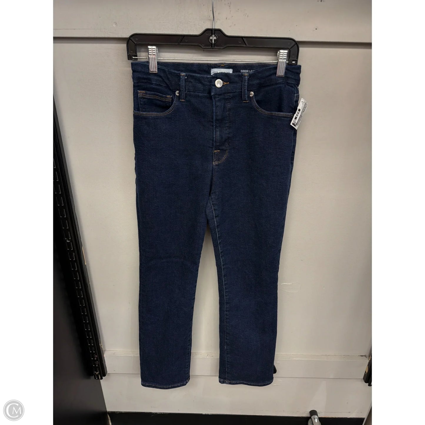 Jeans Straight By Good American In Blue Denim, Size: 6