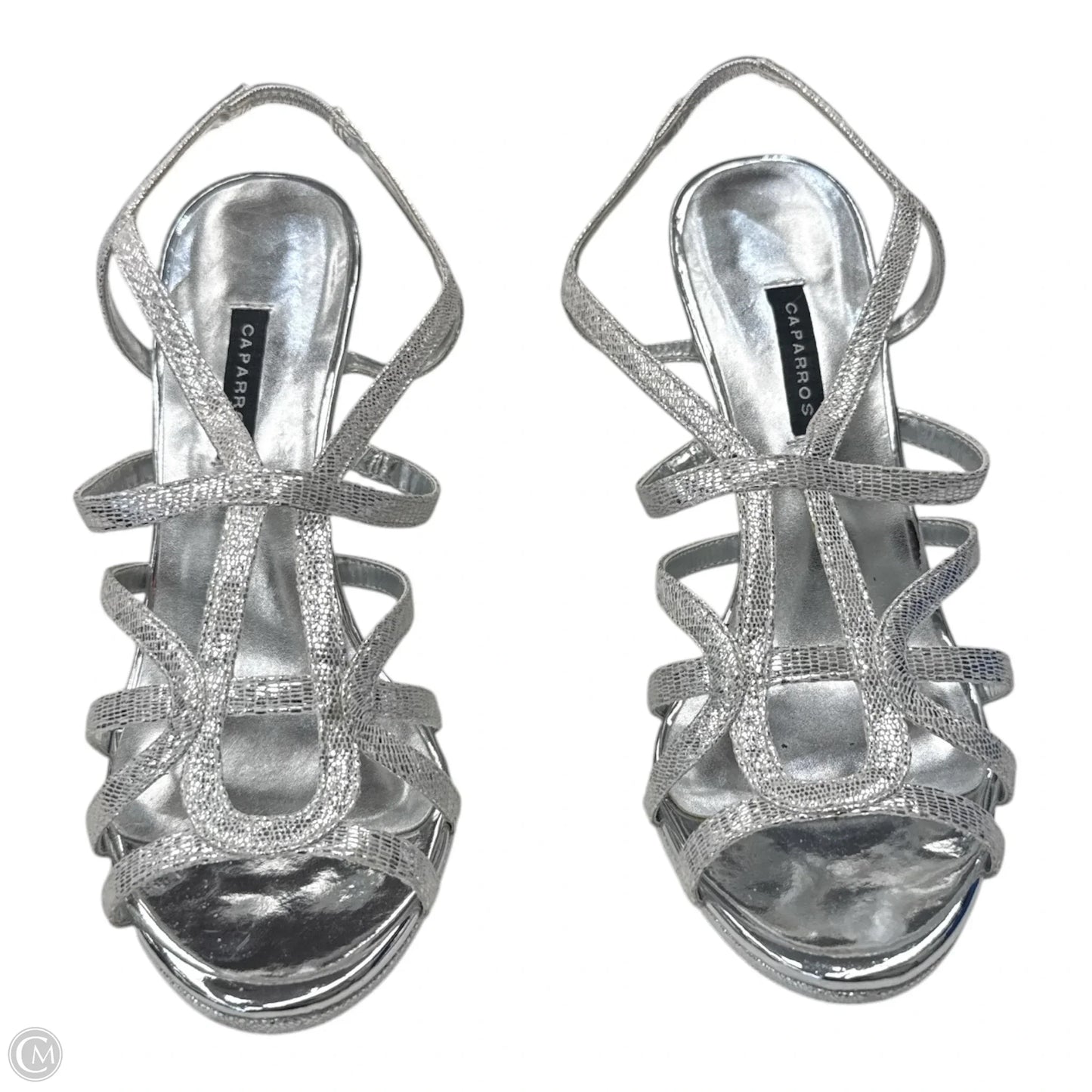 Shoes Heels Stiletto By Clothes Mentor In Silver, Size: 8.5