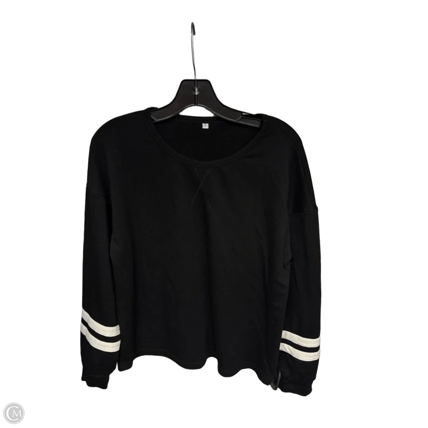 Sweatshirt Crewneck By Clothes Mentor In Black, Size: S
