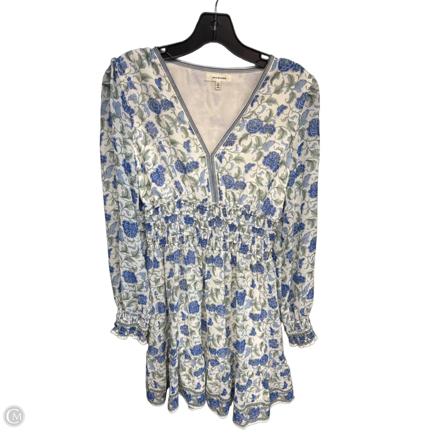 Dress Casual Midi By Max Studio In Blue & Green, Size: S