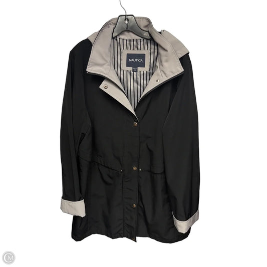 Coat Raincoat By Nautica In Black, Size: 1x