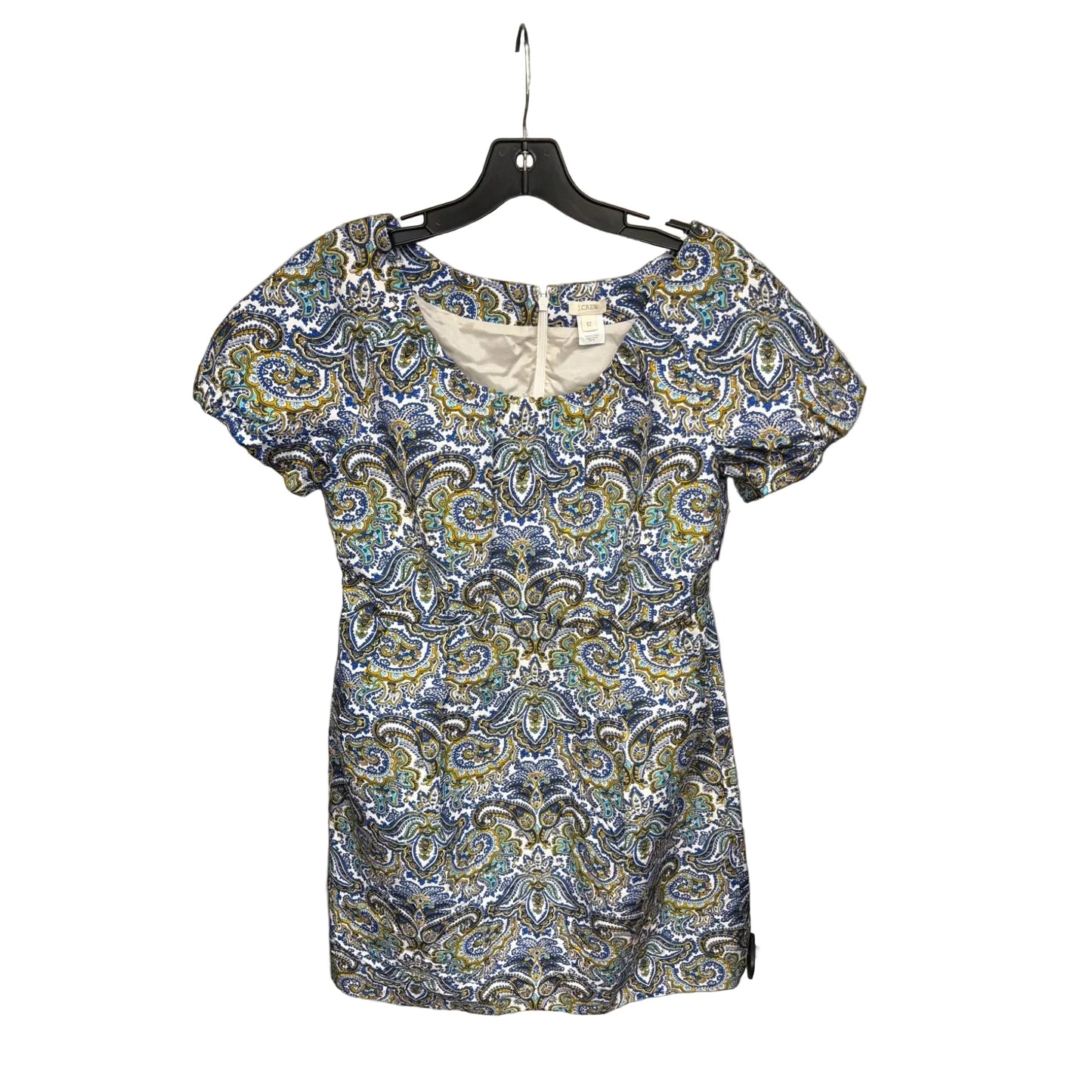 Dress Casual Midi By J. Crew In Blue & White, Size: L