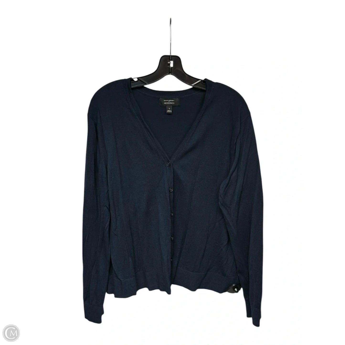 Cardigan By Banana Republic In Navy, Size: L