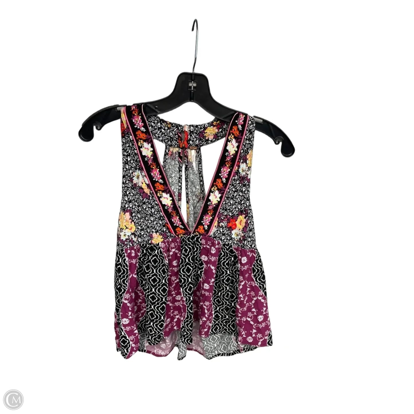 Top Sleeveless By Free People In Floral Print, Size: Xs