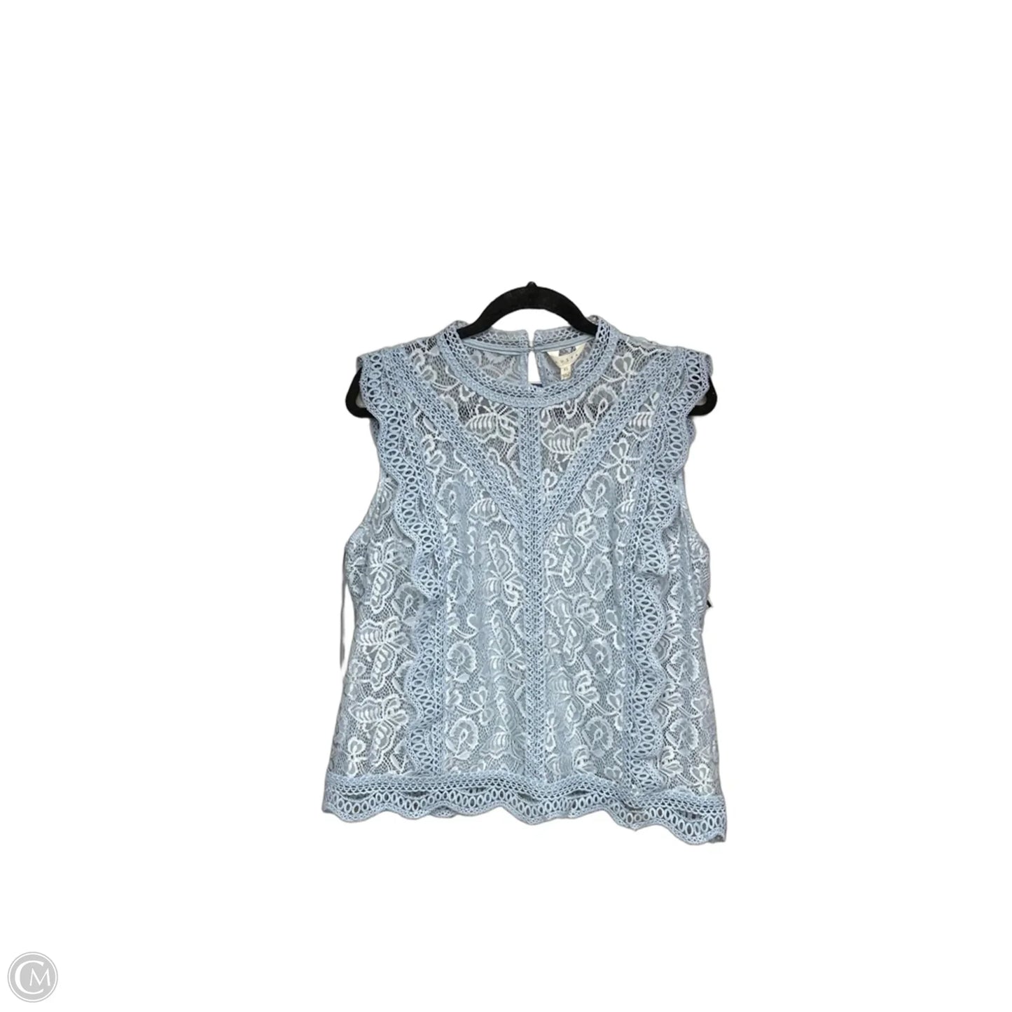 Top Sleeveless By Adiva In Blue, Size: Xl