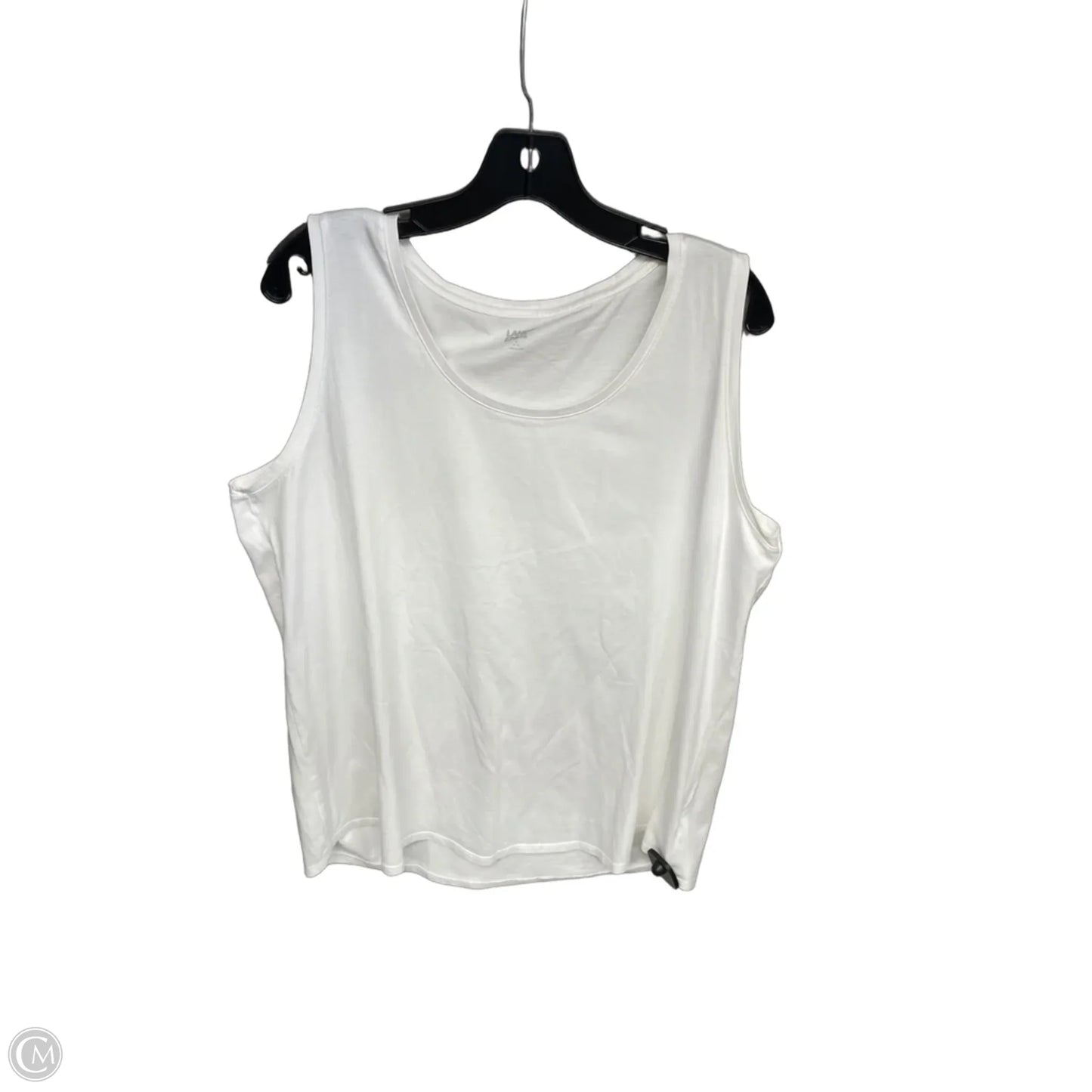 Tank Top By Lands End In White, Size: L
