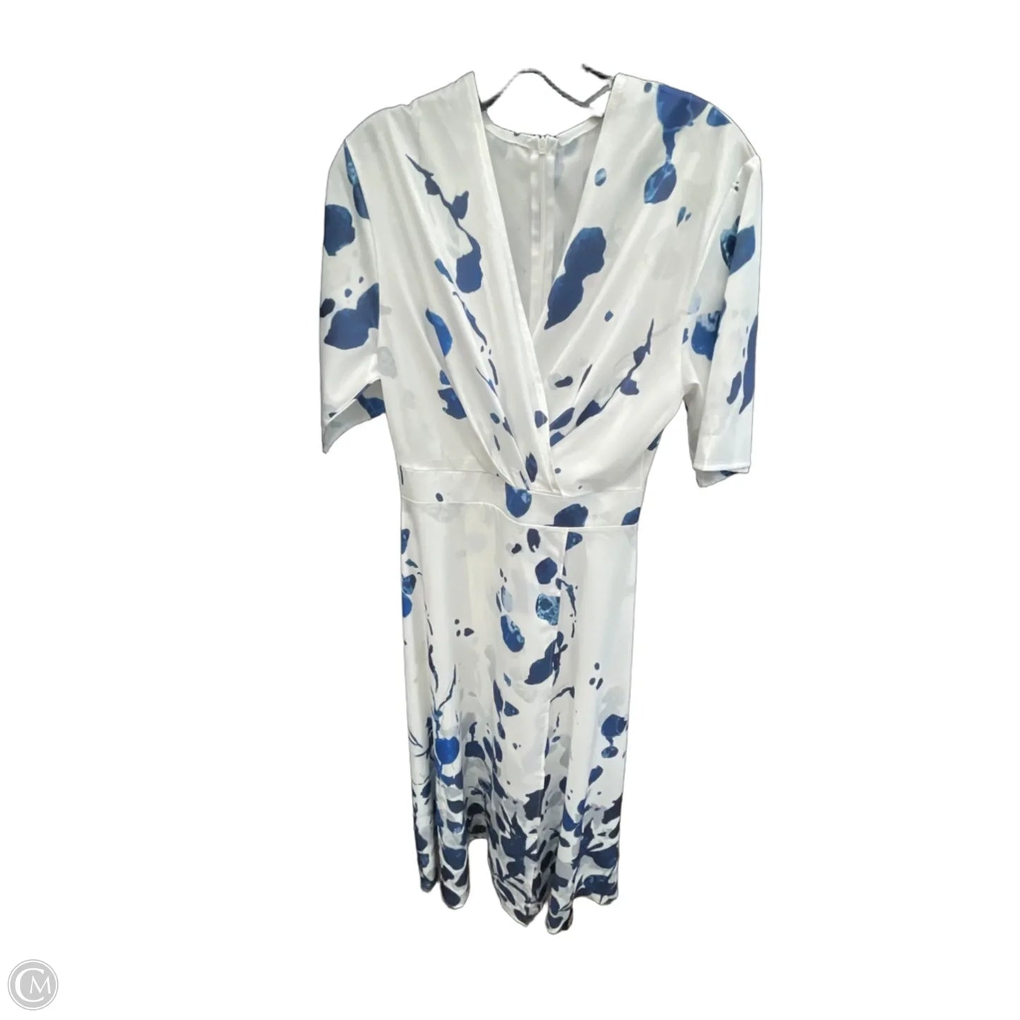 Dress Casual Maxi By Clothes Mentor In Blue & White, Size: M