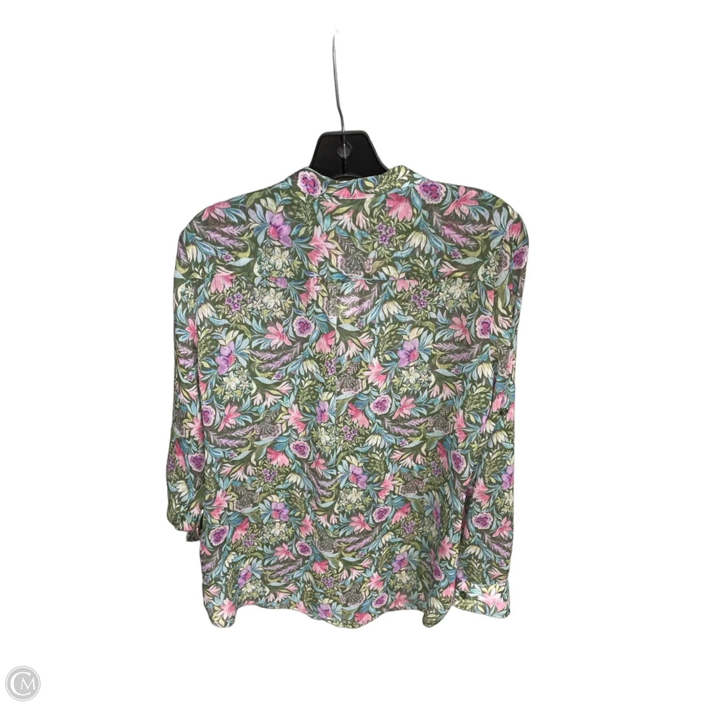 Top Long Sleeve By Kut In Floral Print, Size: M