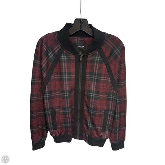 Jacket Moto By Liverpool In Black & Red, Size: S