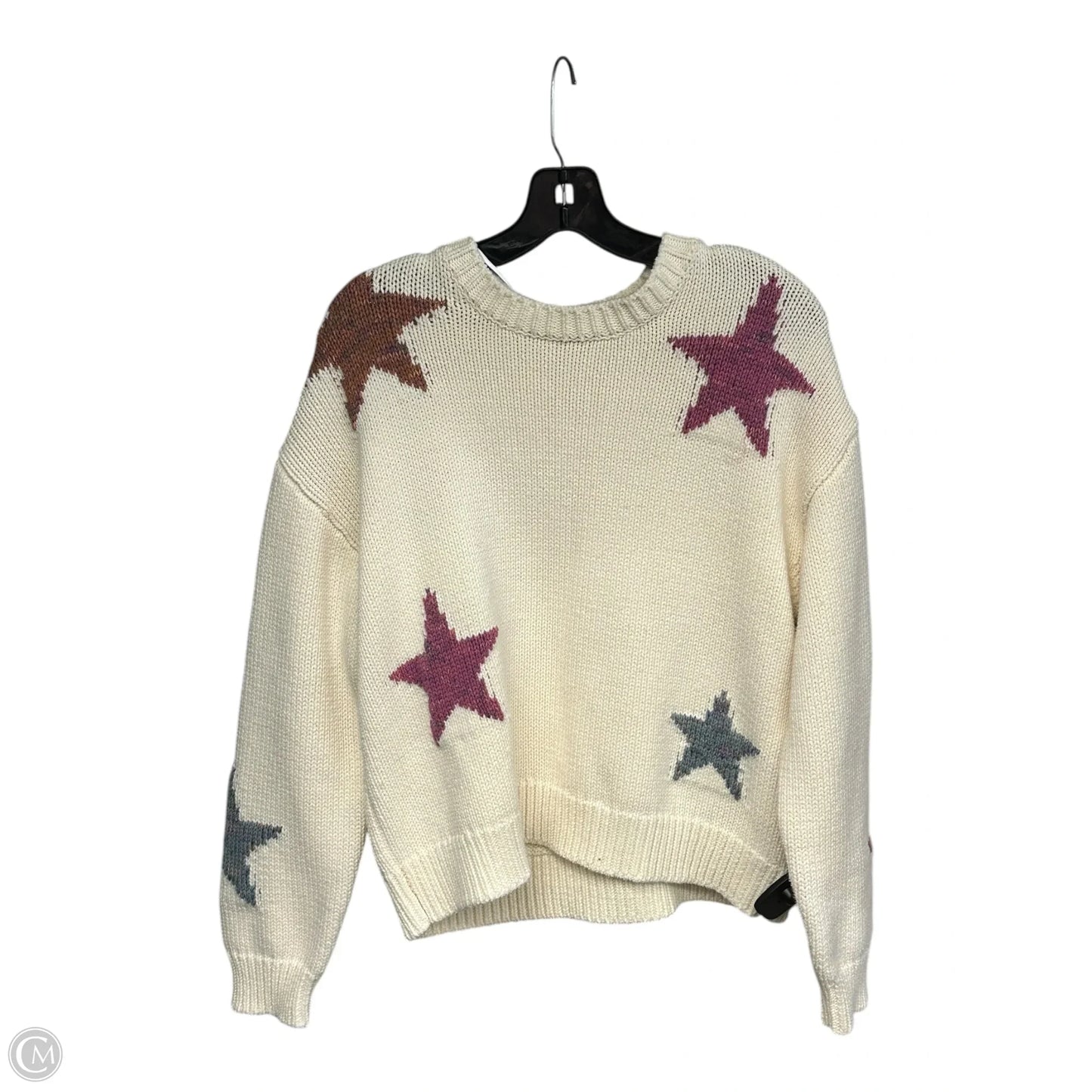 Sweater By Rails In Cream & Pink, Size: S
