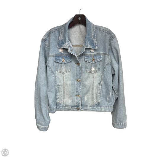 Jacket Denim By Clothes Mentor In Blue Denim, Size: Xl