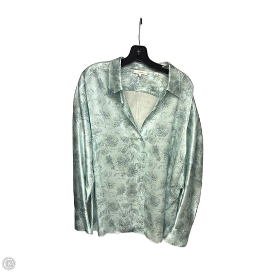 Top Long Sleeve By Vince In Blue, Size: 2x