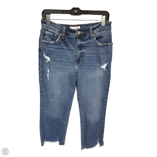 Jeans Cropped By Kancan In Blue Denim, Size: M