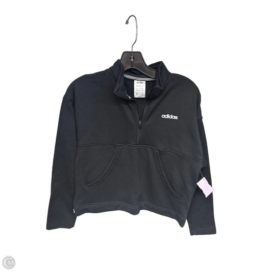 Athletic Sweatshirt Crewneck By Adidas In Black, Size: S